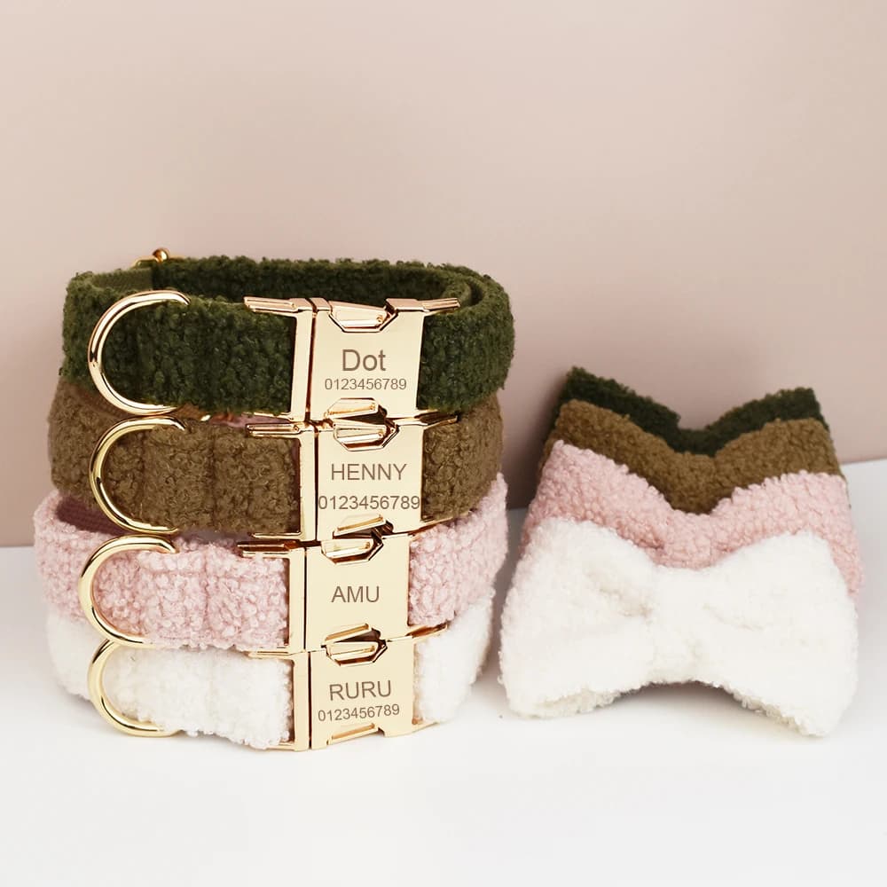 I set di combinazioni multiple di collari per cani Teddy possono essere incisi e collari personalizzati