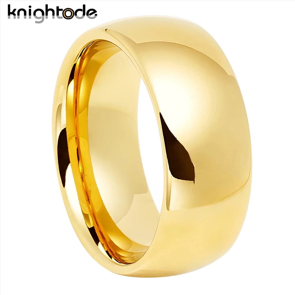 Fede nuziale classica da 10 mm Anello in carburo di tungsteno Donna Uomo Regalo di fidanzamento Gioielli Cupola Lucido Finito Comfort Fit