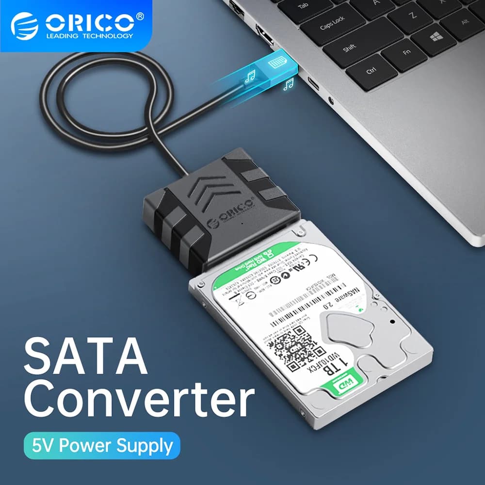 Convertitore rico SATA cavo da USB3.0 a SATA adattatore SATA da 5Gbps con disco rigido esterno HDD/SSD da 2.5/3.5 ''per Macbook PS4