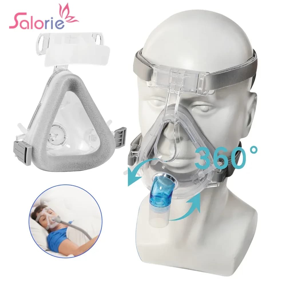 Comodo respiratore con cinturino regolabile per maschera integrale CPAP per cuscino da viaggio Soluzione anti russamento Strumenti Aiuto per il sonno