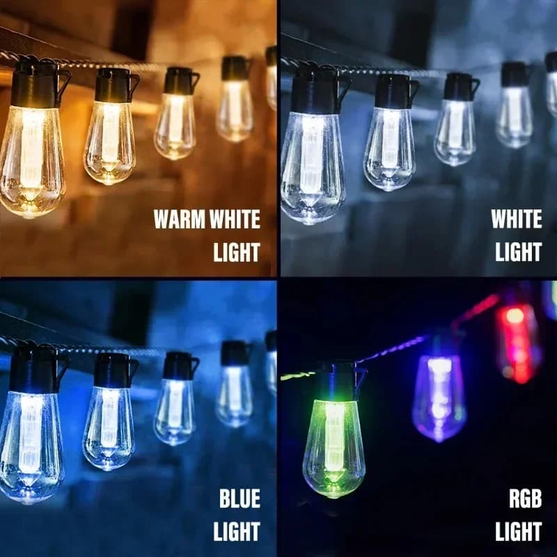 LED Solar String Lights IP65 Solar Lamp Outdoor Waterproof Holiday Garland Garden Furniture Fairy Lamp for Christmas Decoration