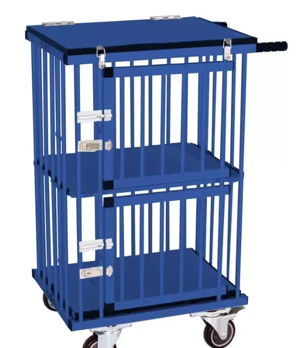 Carrello Pieghevole in Alluminio per Cani, Gabbia per Animali Domestici di Piccole Dimensioni, Trasportino per Animali, Accessori per Animali
