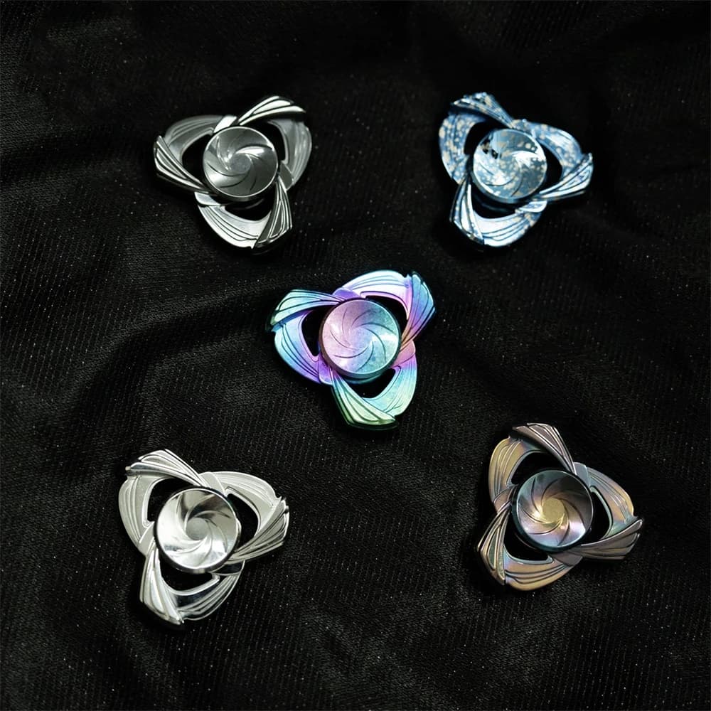 ELEGXY Moranti Lega di Zirconio Fidget Spinner Slider EDC Giocattoli Antistress Mano Spinner ADHD Ansia Sollievo Giocattoli Sensoriali Regalo