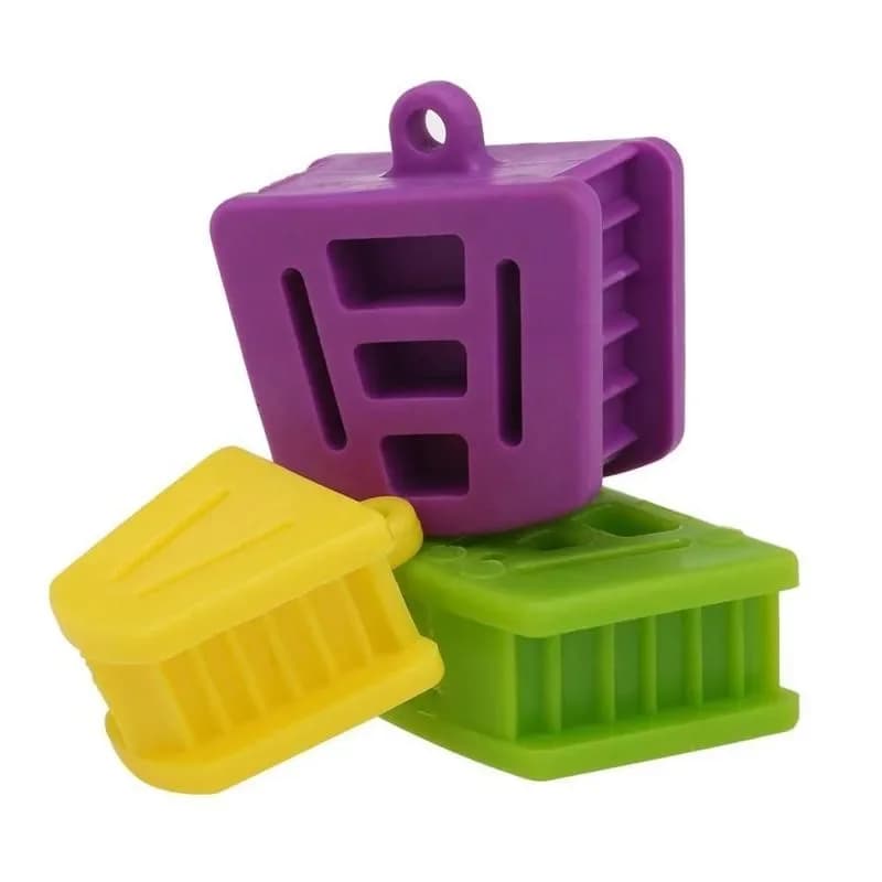 3 Pz/set Dentale In Lattice di Silicone Bocca Prop Morso Blocchi Odontoiatria Bocca Apri Odontoiatria 3 Colori L/m/s Strumenti Dentali