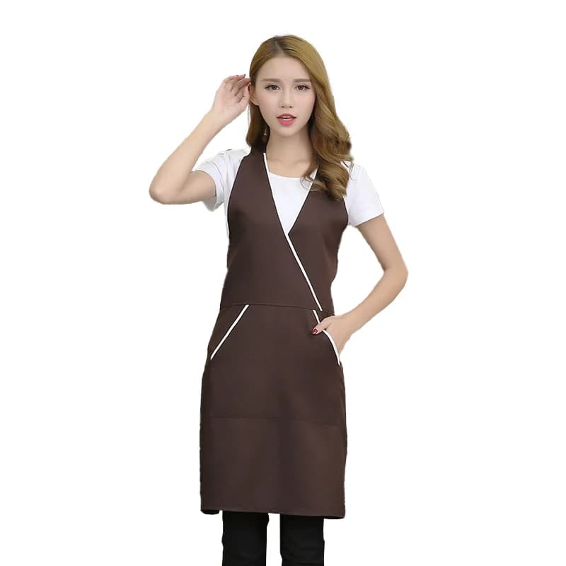 Catering Panetteria Cafe Cameriere Grembiule Barbiere Abbigliamento da lavoro Fiorista Hotel Grembiule da lavoro Pulizia domestica Cucina Cucina per uomo Donna