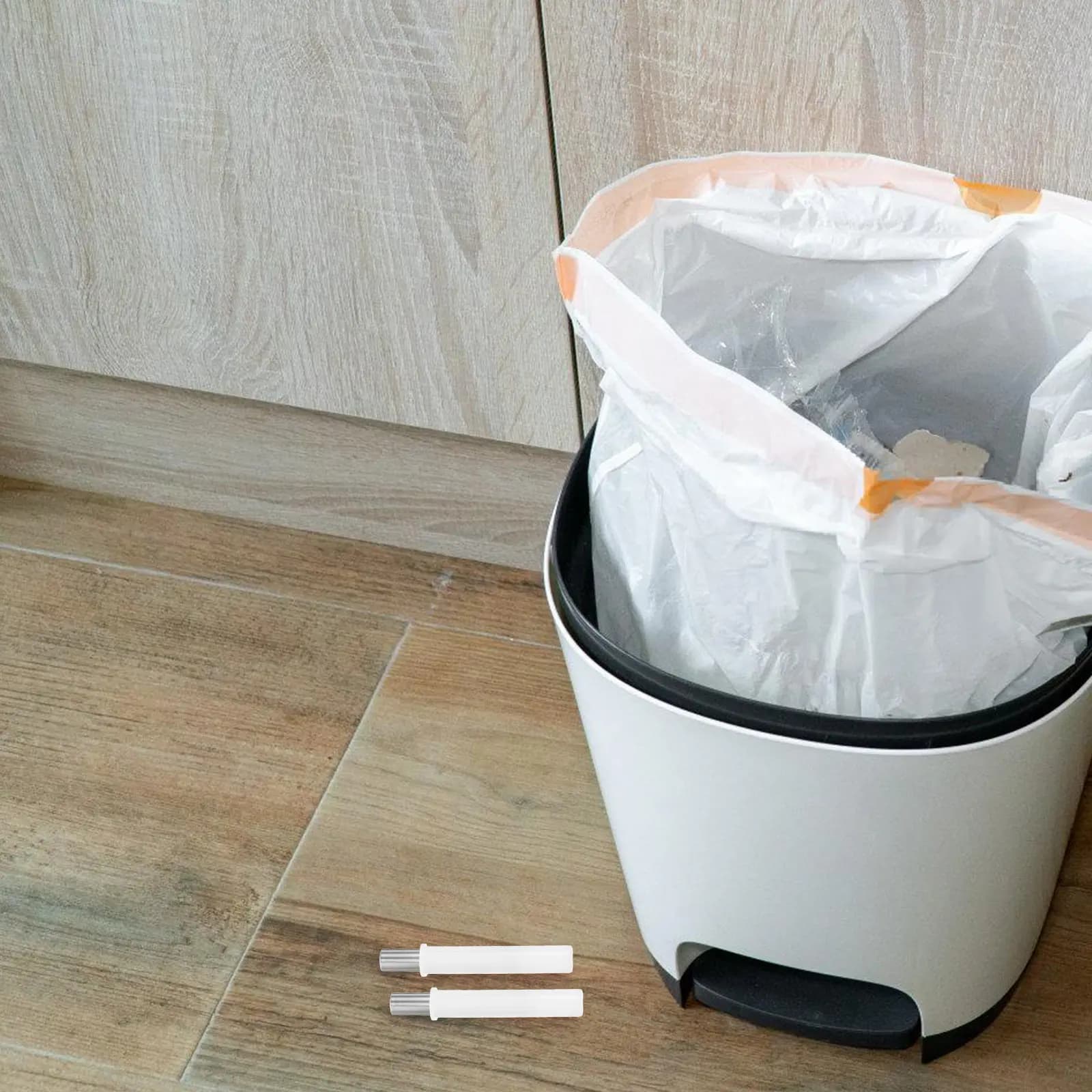 4Pcs Hydraulic Trash Can Damper Stainless Steel Slow Closing Silent Damping System for Kitchen Cabinet Drawer Toilet Seat