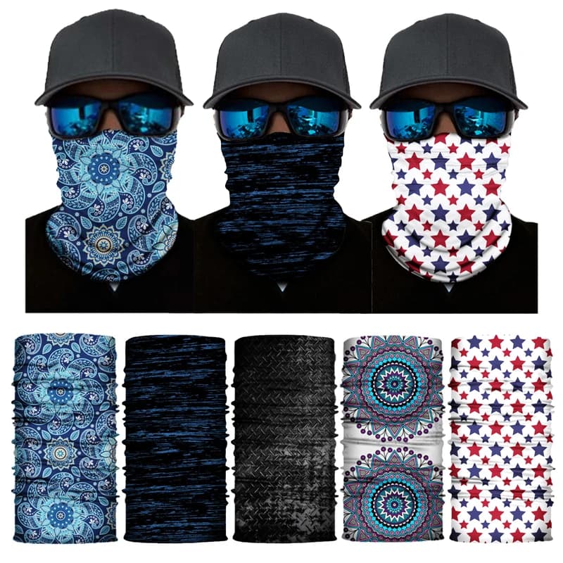 Bandana senza cuciture Sciarpa al collo Fascia per donna Passamontagna Tubo Visiera Uomo Escursionismo Ciclismo Sport all'aria aperta Copricapo Snood Maschera da sci