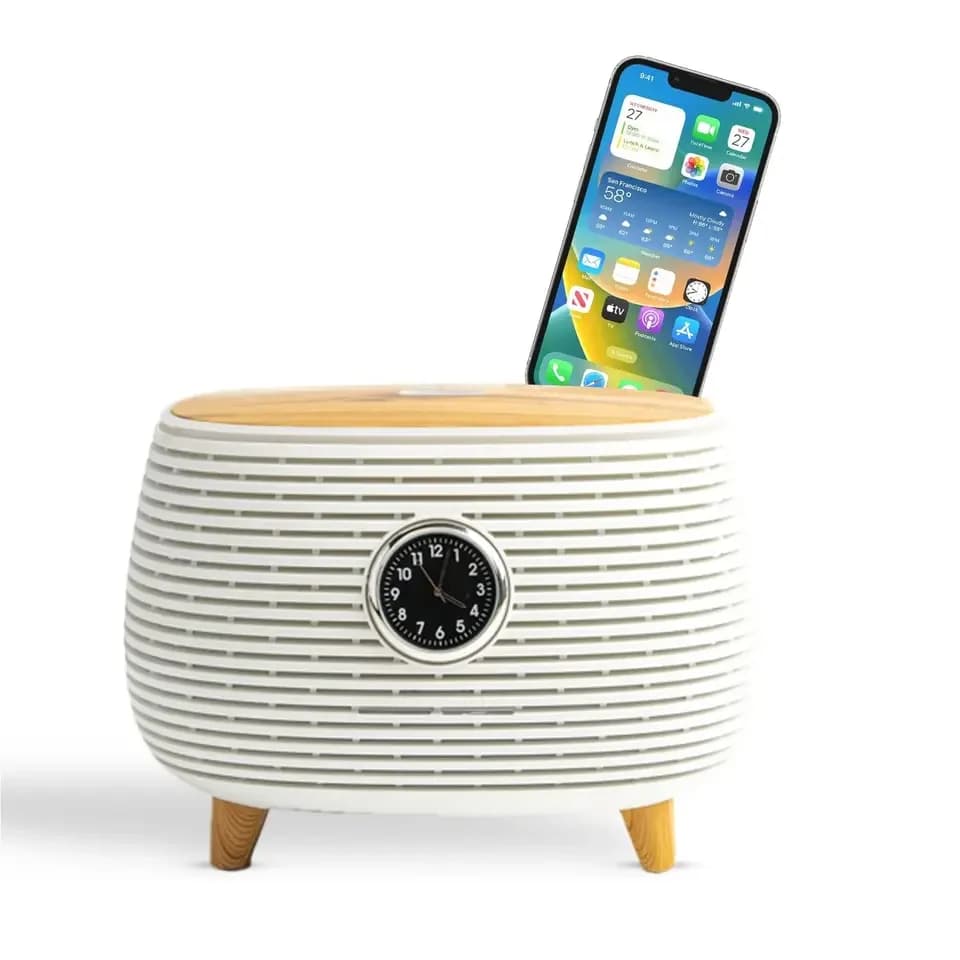 Umidificatore WiFi intelligente Alexa Google Home App Controllo vocale Tuya Air Scent Diffusore di aromi Macchina con lettore musicale e orologio