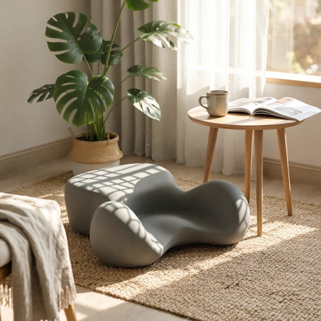 Meditation Cushion Slow-Rebound Seat Cushion with Memory Foam Ergonomic Supportive for Meditators, Mindful Movement