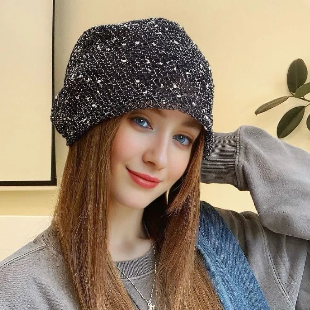 Casual Bohemian Style Mesh Beanies Hat Handmade Korean Style Hollowed Out Beanie Cap Thin Apparel Accessories Woven Cap Outdoor