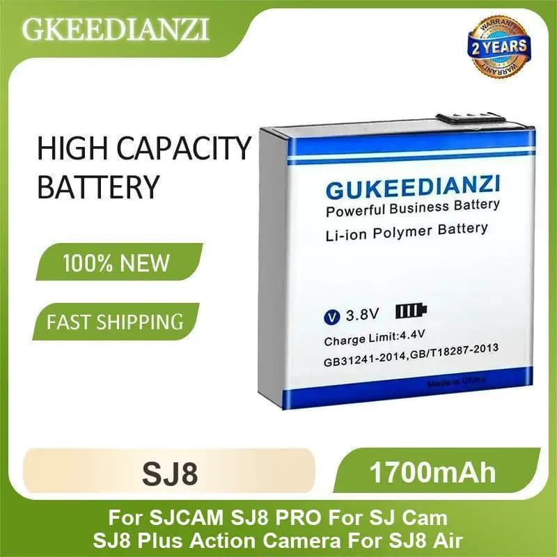 Sports Camera Battery For SJCAM SJ8 Pro Plus Air For SJ Cam SJ8 Action Camera High Capacity 1700mAh