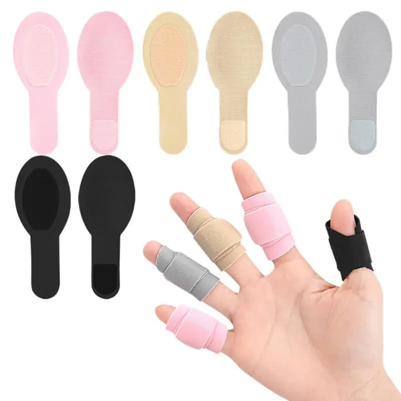 Set di 5 Copridita Correttivi Regolabili in Velcro, Protezioni per Articolazioni delle Dita, Cinghie Riutilizzabili per Dita