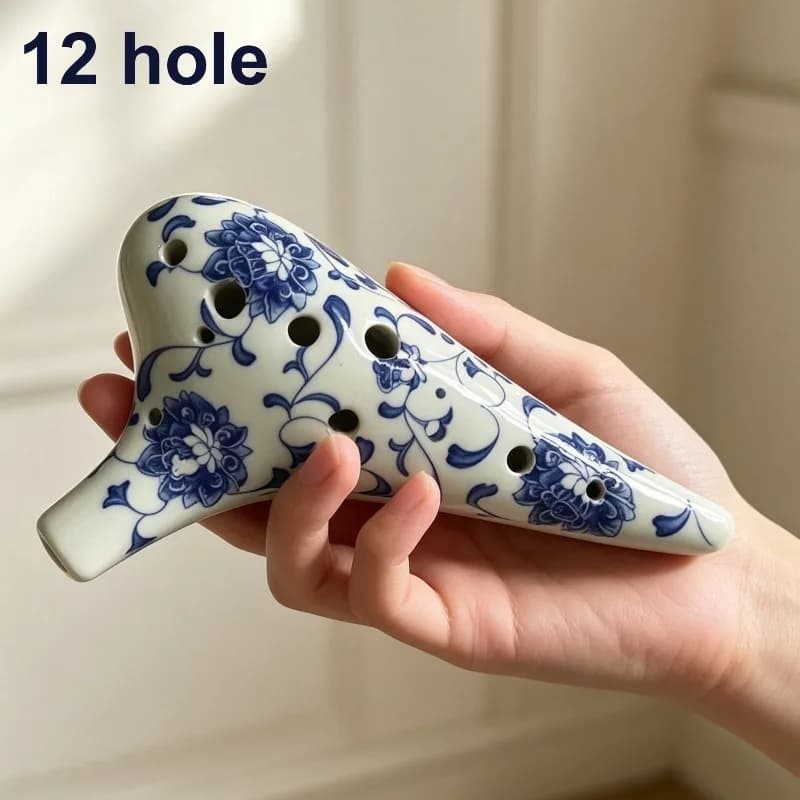 12 Hole Ocarina Professional Ceramic Flute Meditation Sound Healing Ocarinas Xun Beginner Music Lover Playing Musical Instrument