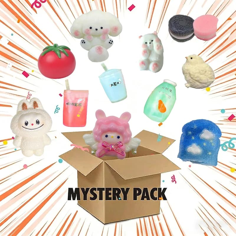 Taba Squshy Kawai Mysterious Surprise Kitty Box Antistress Toy - Unbelievable Cat Snooze Pumpkin Biscuit Dog Animal Gift