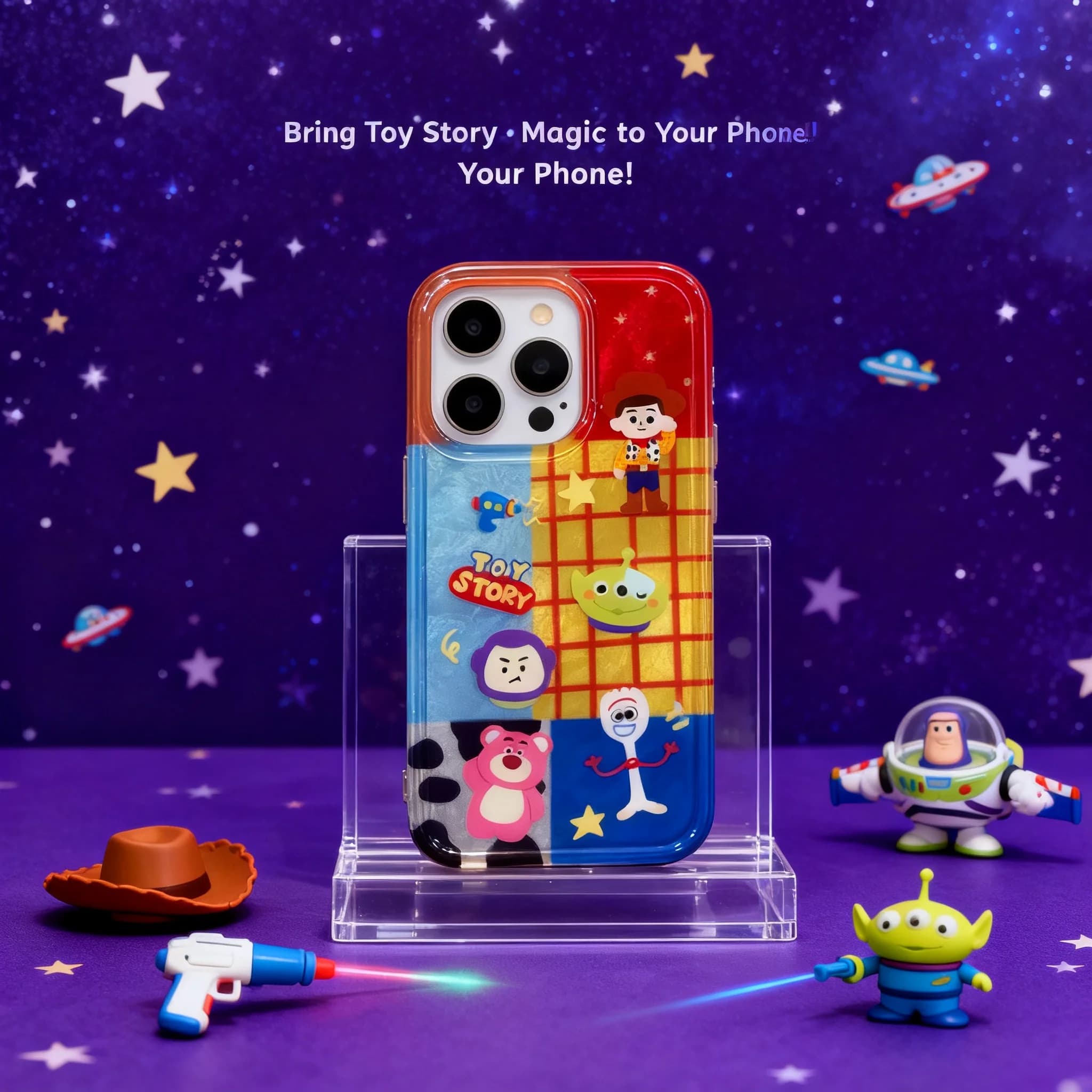 Custodia Toy Story per iPhone 17 16 15 Plus 14 13, simpatica custodia Air Phone con foro grande, compatibile Glacier