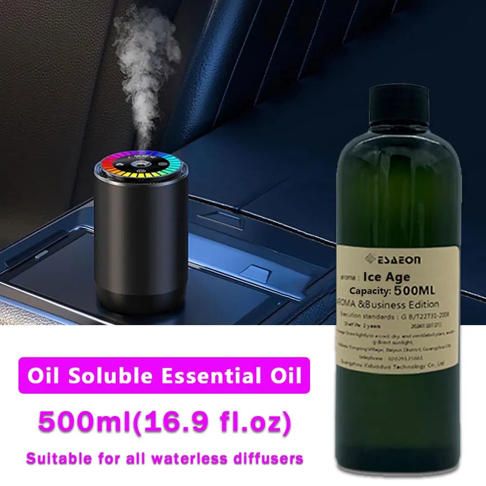 ESAEON Olio Essenziale Ice Age/Kempinski/Sheraton 500ml (16.9 fl.oz) - Per Tutti i Diffusori Senza Acqua, Macchine per Aromi, Aromaterapia con Bastoncini