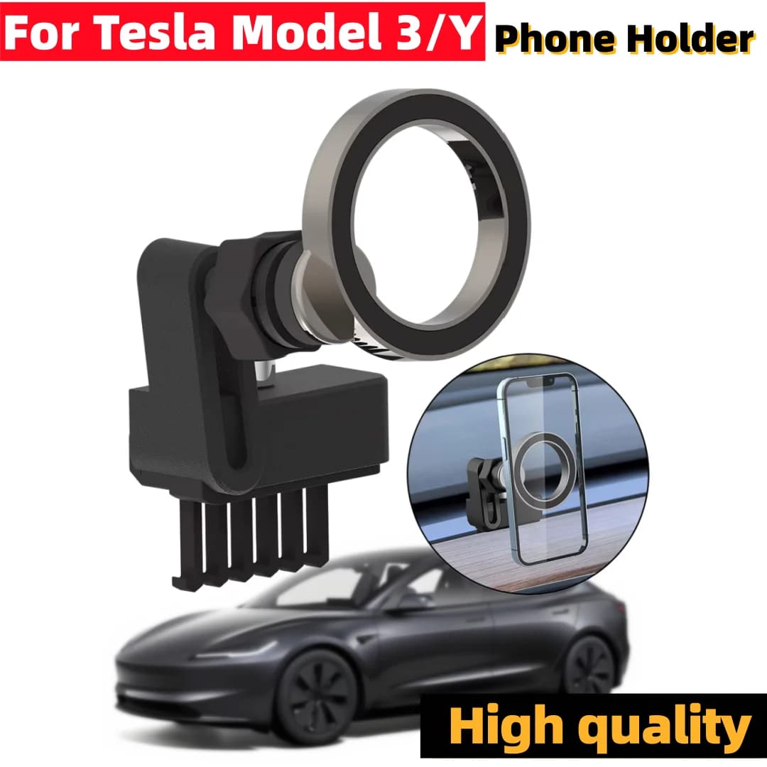 Universal Smartphone Stand Mobile Phone Holder 360 Degree Rotation Auto Accessories For Tesla Model 3 Y Car Interior
