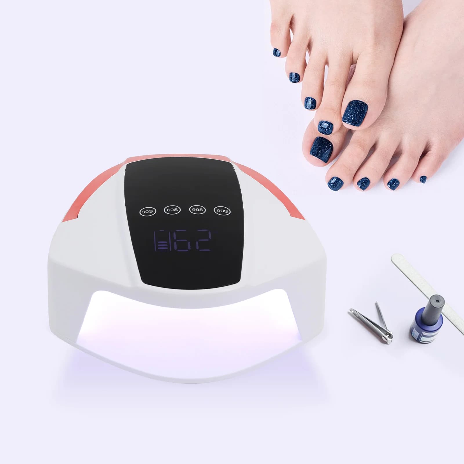 Rechargeable Nail Lamp LED Manicure Desk Lamp Sensor Automatic Drying UV LED Nails