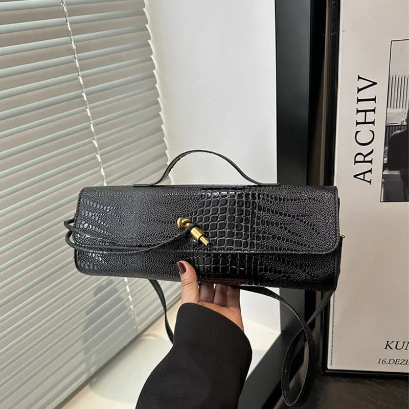 2026 Alligator Pattern-Embossed Crossbody Bag - Adjustable Strap & Metal Buckle,Lightweight & Durable for Women Daily Use