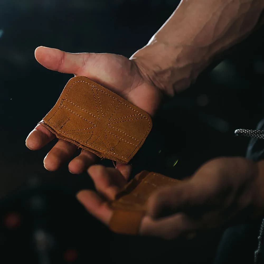 New Bovina Anti-slip Leather Gym Gloves for Pesi Lifting, Palm Protection for Manubri and Tractions