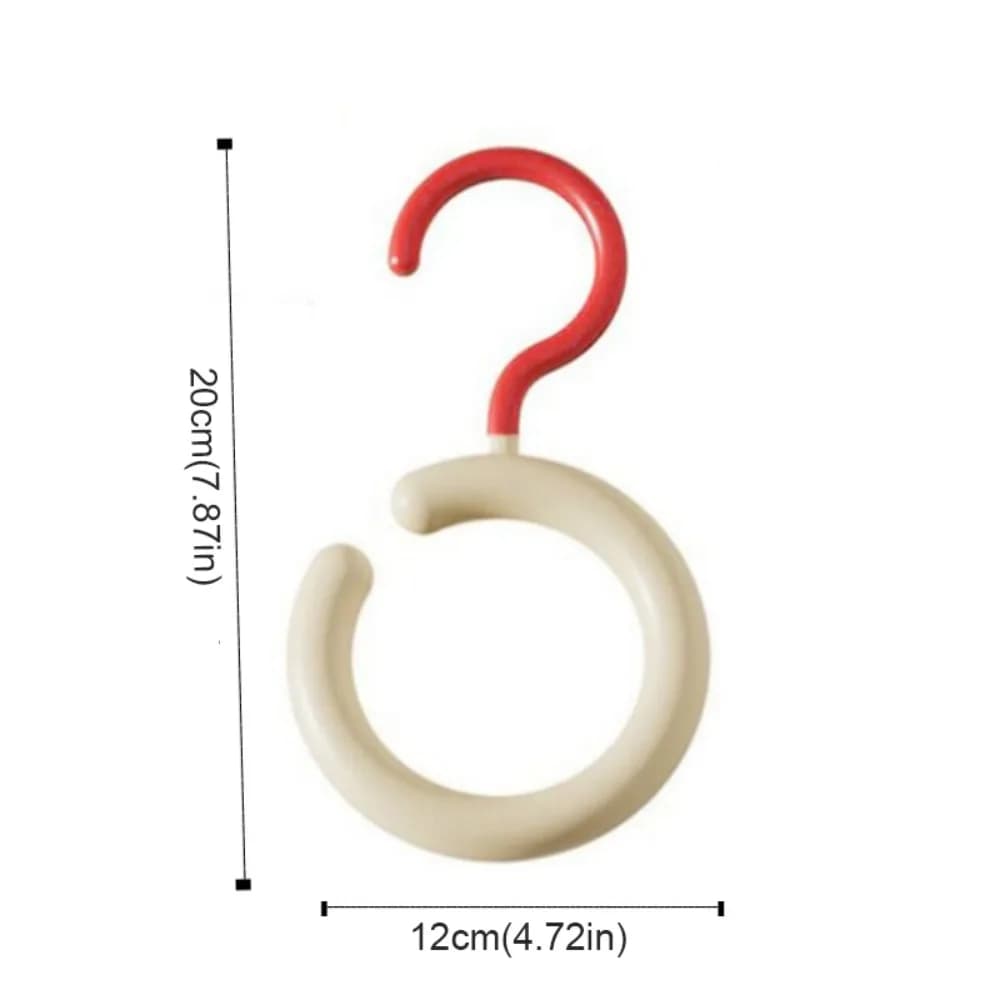 Multi Purpose Circular Round Scarf Tie Hanger Hat Rack Ring Clothing Hanger Tie Storage Display Rack Clothes Storage Hook Home