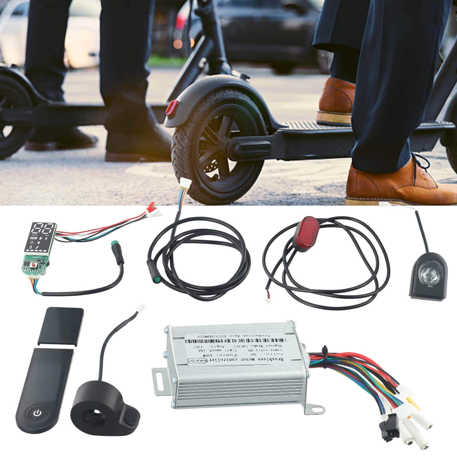 36V 350W Controller Cruscotto Acceleratore Scooter Sostituisci il vestito per E-Scooter Controller Cruscotto Acceleratore Scooter vestito