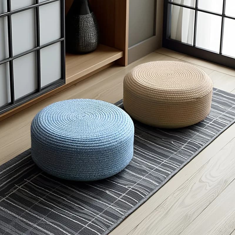 New Japanese Style Meditation Cushion Floor Mat Tatami Cushion Bedroom Balcony Floor Pad Zen Sitting Pad Health Care But...