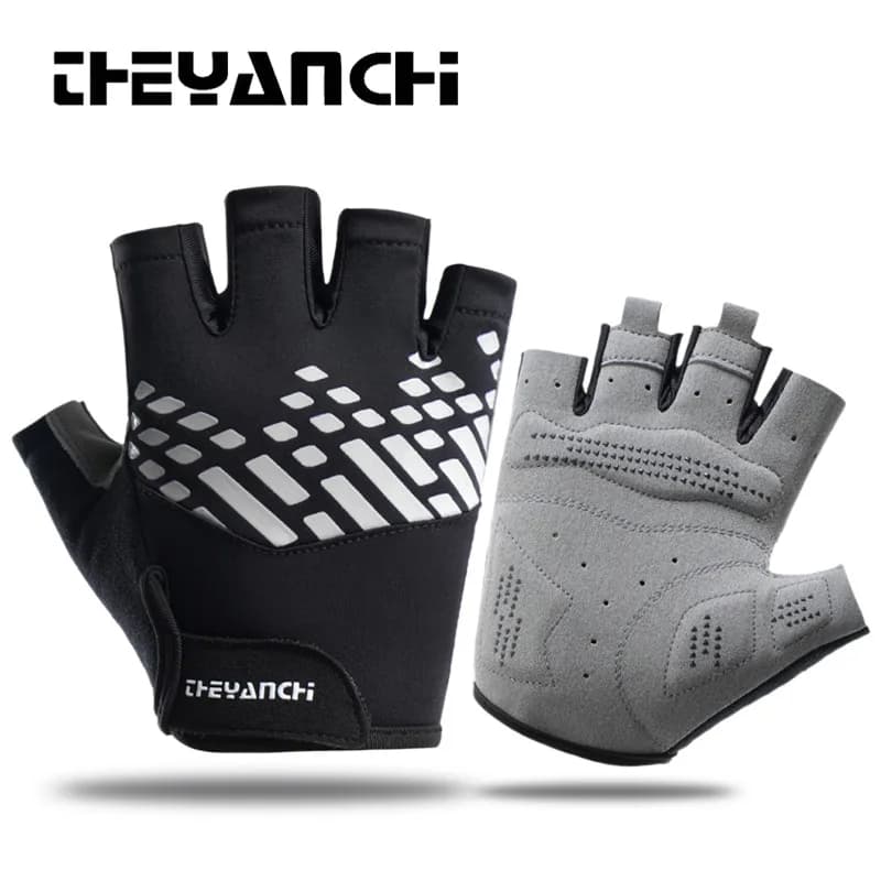 Motorcycle Gloves Heated Bike Accessories Gym Cycling Without fingers Mtb Men's Football Basket Man Electric Bike Woman Boxing