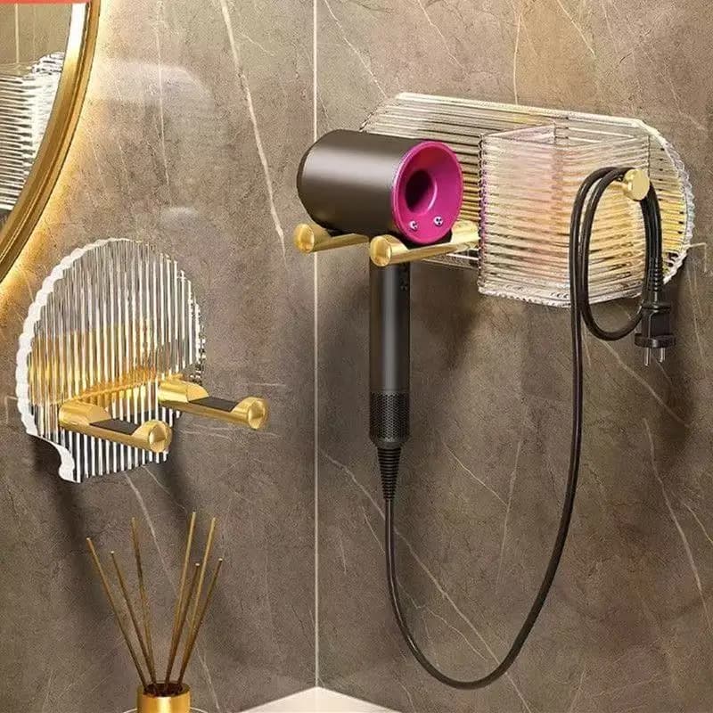 Hairdryer Acrylic shelf Wall hanging bracket Hair dryer holder for WC Dyson Bathroom accessories