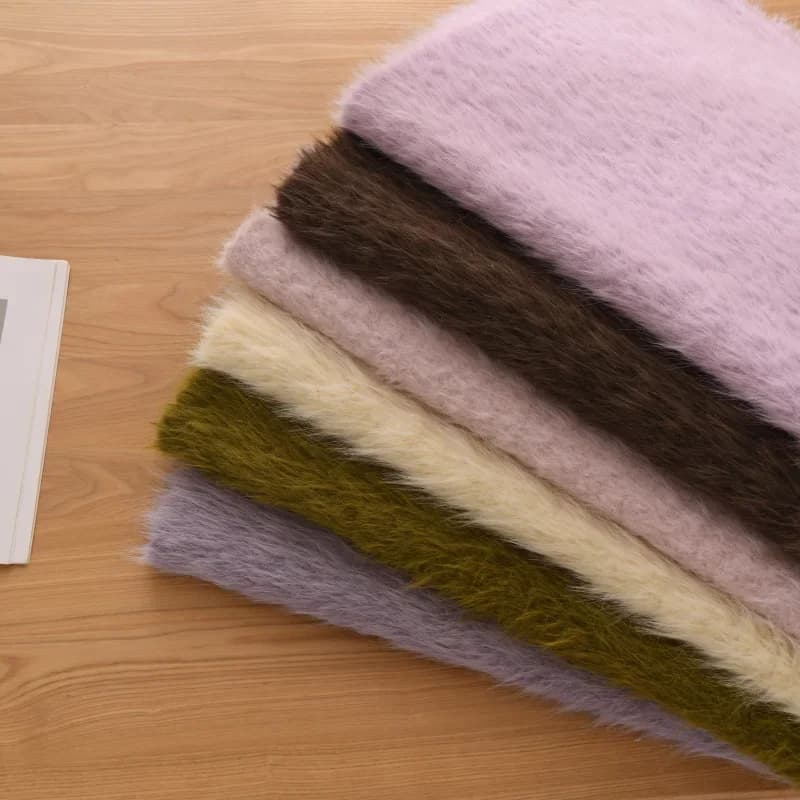 Tessuto in Mohair da 3 cm, caldo, felpato, ispessito e a trama densa, per bambole, orsetti di peluche, fai da te, cuscini decorativi, coperte, abbigliamento e tessuti per la casa