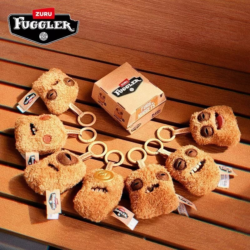 Fuggler Nuggets Plush Pendant Blind Box, Keychain Chicken Tooth, Horrible and Cute, Mystery Box, Keyring for Backpack, Gift