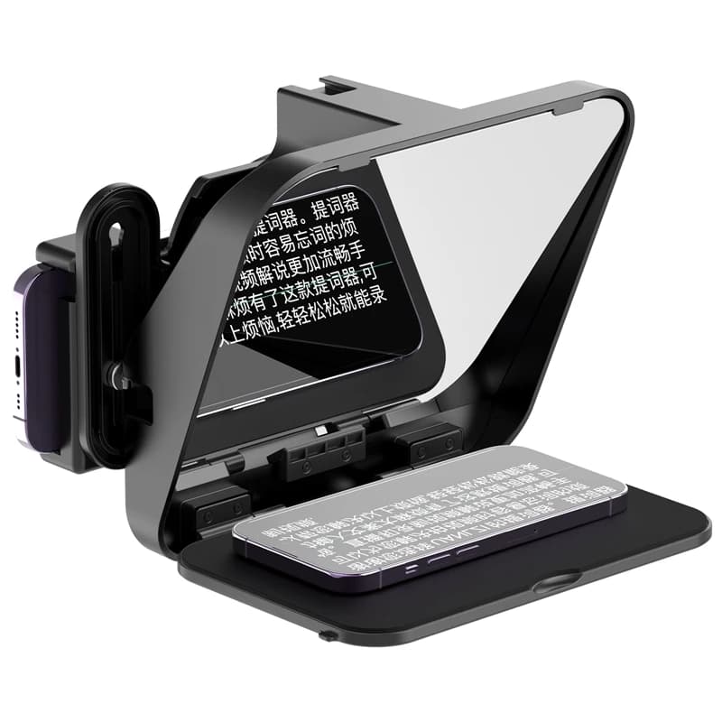 Ulanzi RT02 Mini teleprompter portatile suggeritore per tablet Smartphone/fotocamera DSLR Registrazione video Intervista in streaming live