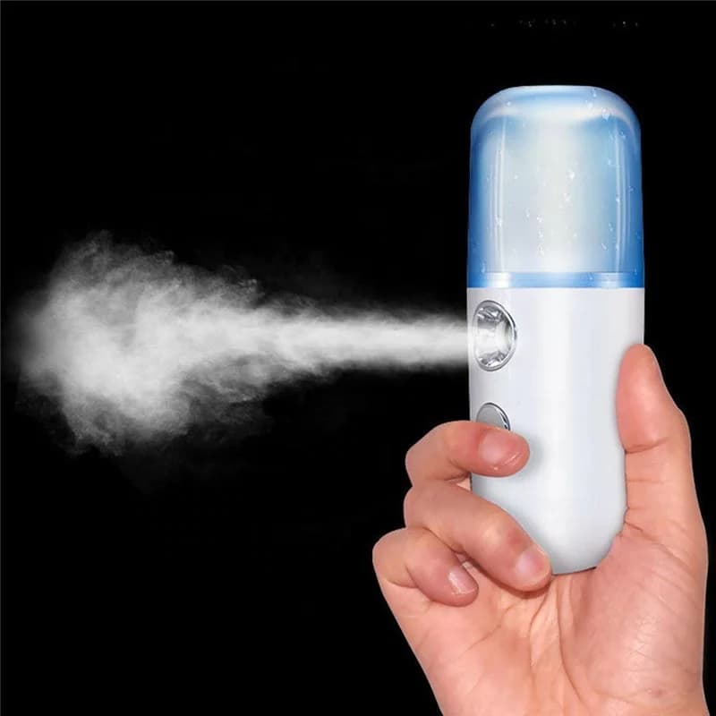 Rechargeable Handheld Face Nano Mini Mist Sprayer Facial Steamer Handy Ultrasonic Humidifier Water Alcohol Mist Device Dispenser