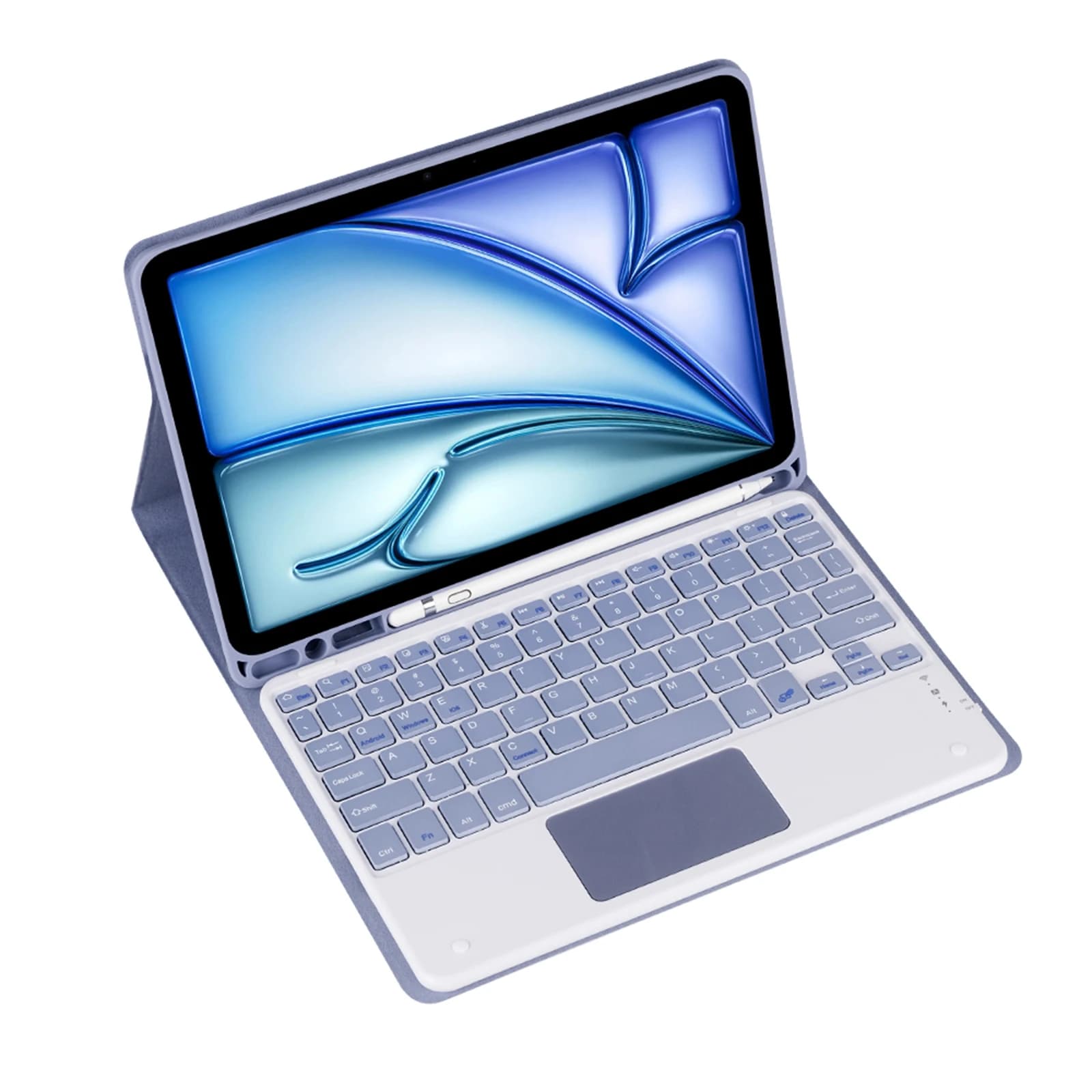 Custodia per tastiera retroilluminata wireless rimovibile magnetica per Samsung Galaxy Tab S6 Lite Cover per tastiera tablet SM-P610/P615 da 10,4 pollici