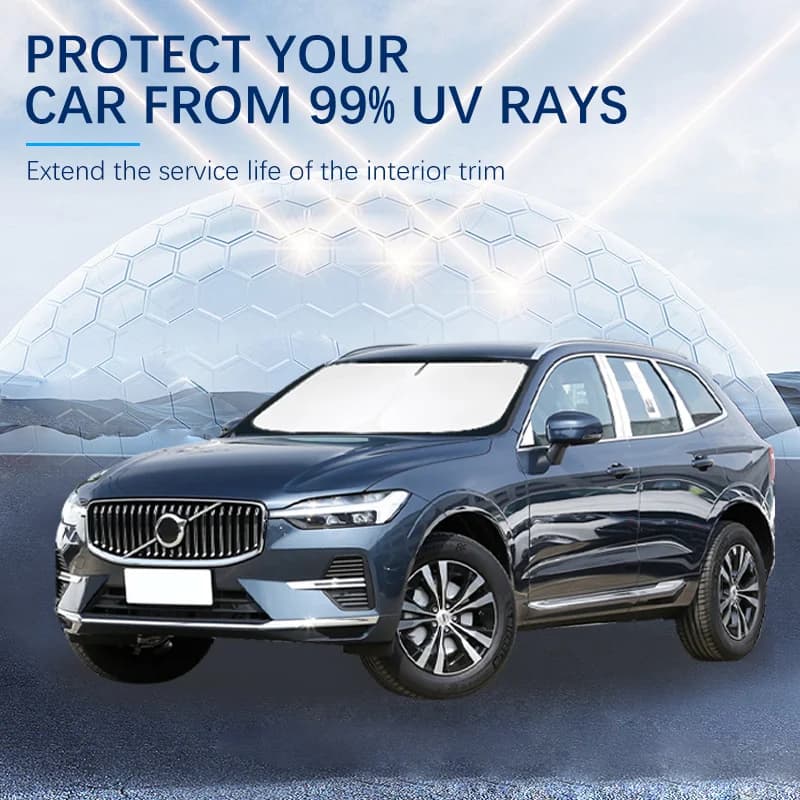 For Volvo XC40 XC90 S90 C30 V70 V90 Summer Car Accessories Car Windshield Sun Shade Covers for Front Window Sunscreen UV Parasol