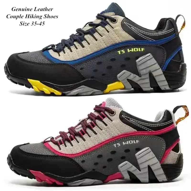 Trekking shoes for outdoor lovers Men's waterproof trekking shoes Mountain boots Hunting tactics in the woods in real leather