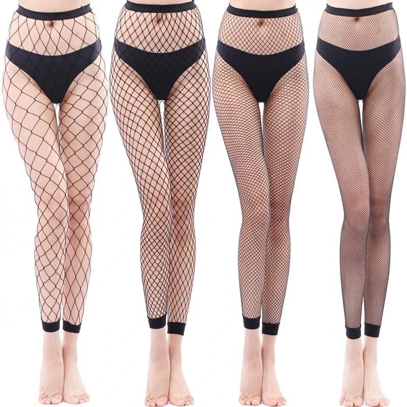 2022 nuovo caldo di vendita Sexy delle donne lunghe calze a rete corpo calze pesce rete collant maglia di Nylon collant Lingerie pelle a vita alta calzetteria