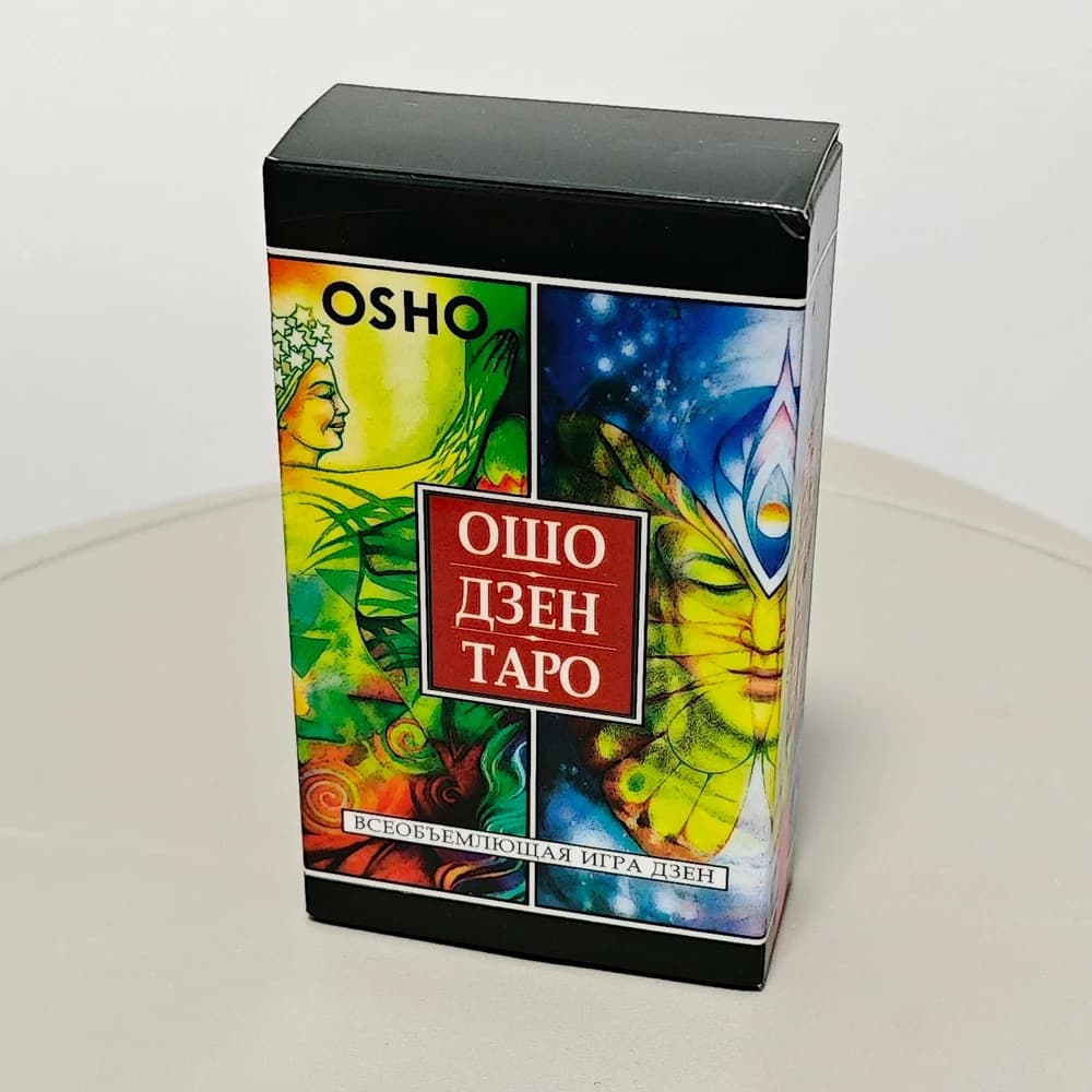 Mazzo di tarocchi Osho Zen: Il gioco transcendentale di Zen 78 carte dei tarocchi 10,3 * 6 cm in lingua russa