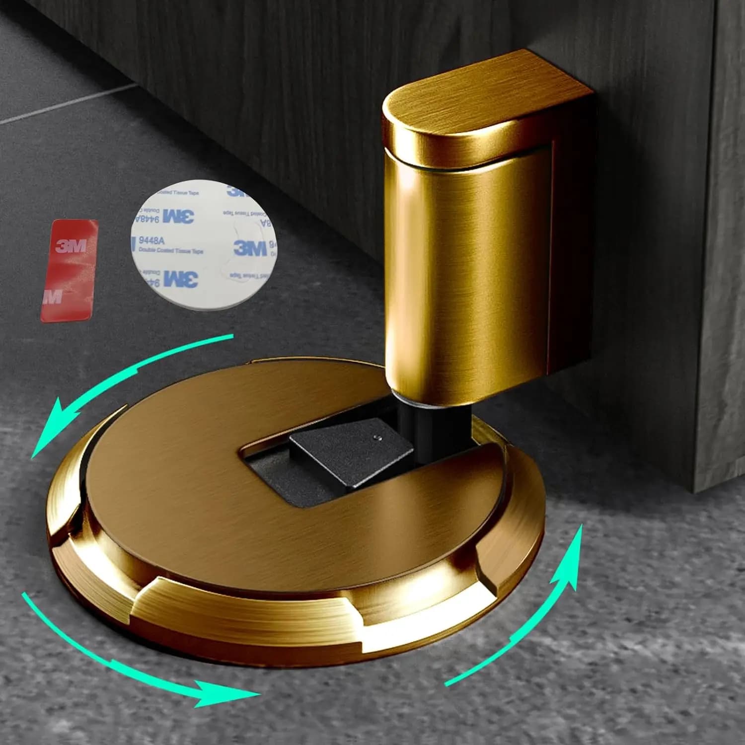 Fermaporta magnetico per carichi pesanti Fermaporta meccanico Supporto per porta regolabile Adesivo senza perforazione Ferramenta per porte per mobili