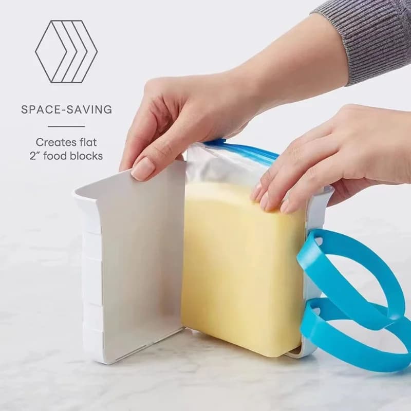 Utensile da cucina in plastica per alimenti congelati veloci da 1 pezzo con contenitore di stoccaggio per uso interno ed esterno Realizzato in ABS e silicone