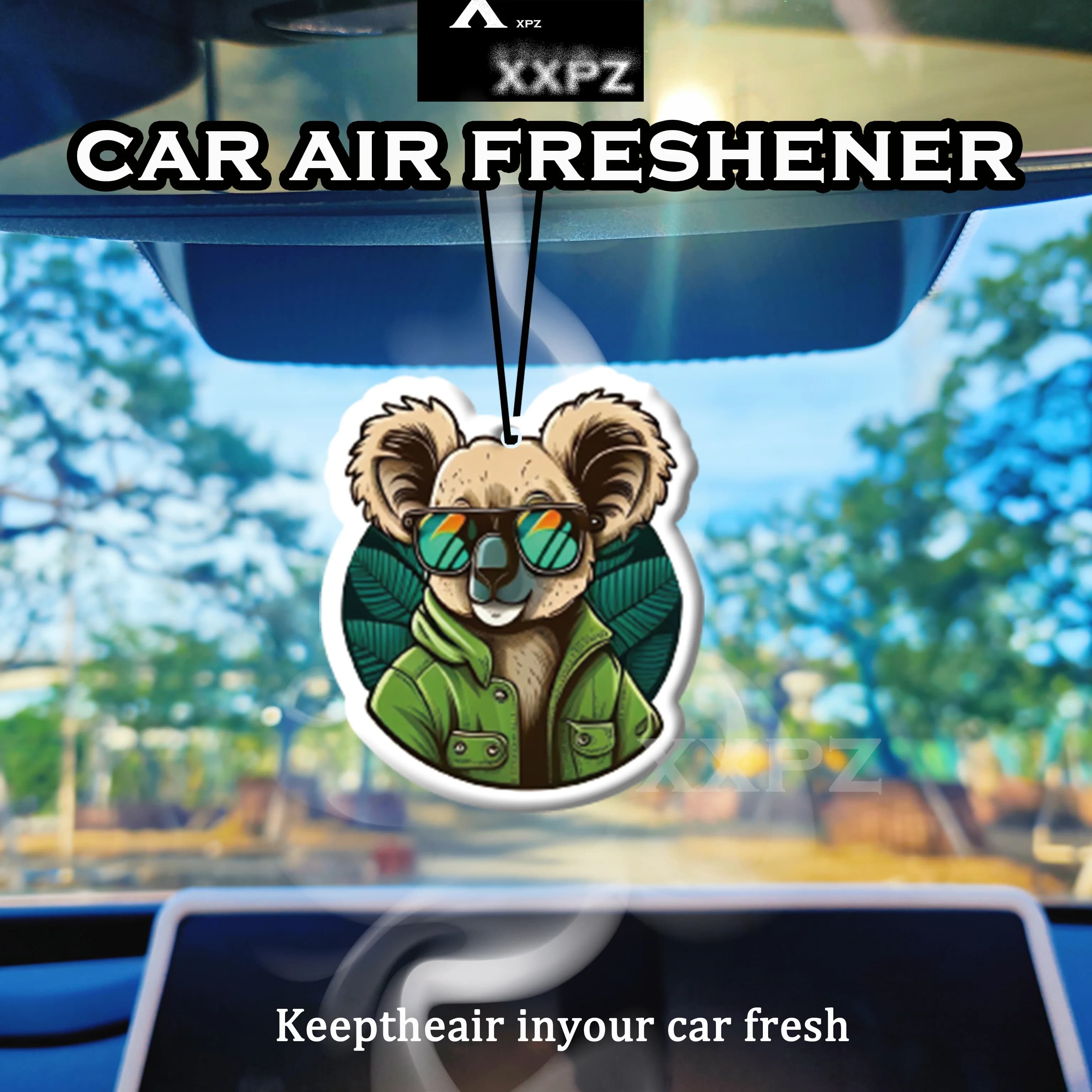 1/3 Deodorant Parts for Koala Shape Auto, Car Accessories, Car Design, Interior Decoration, Gift for Friends, Lavender Perfume
