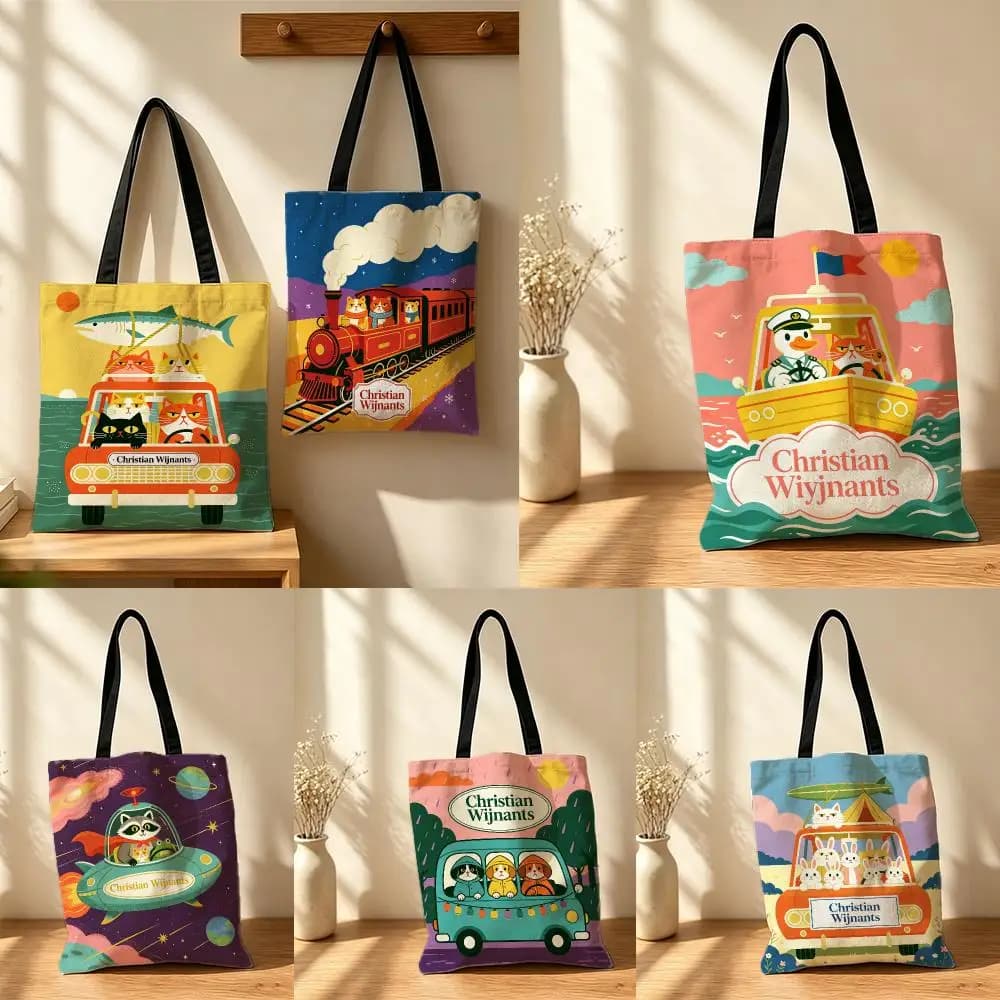 fashion Christian Wijnants Storage Bags Canvas Tote Bag Minimalist Casual Spacious for Shopping Travel and Gift