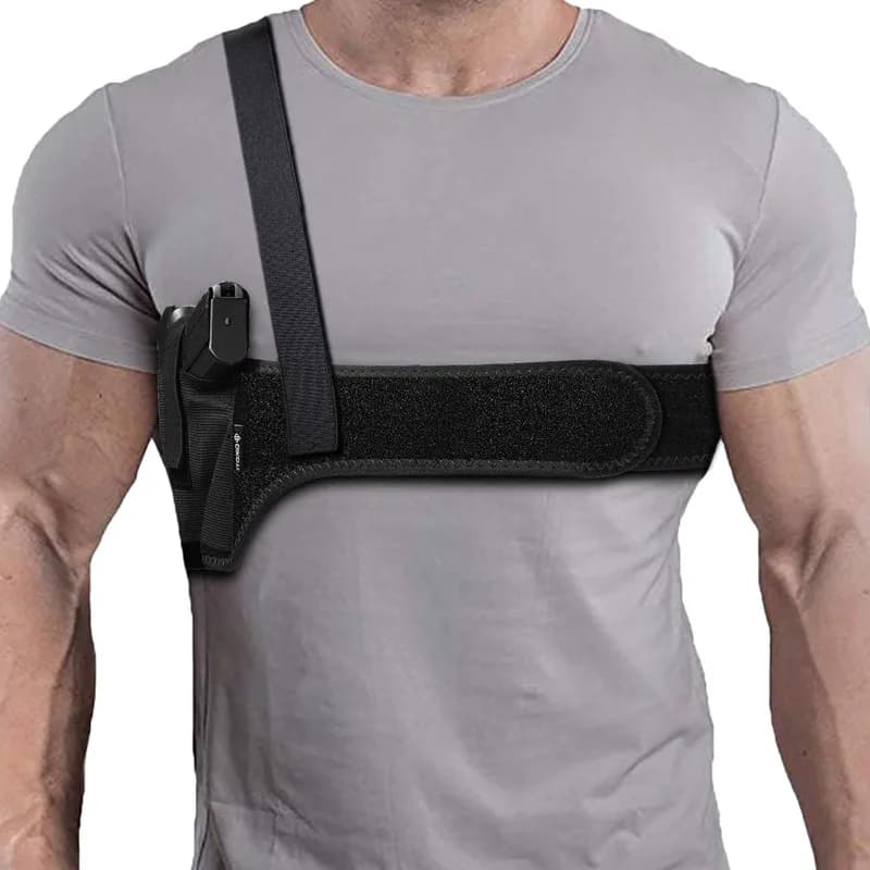 Universal Tactical Shoulder Carry Pouch,Shoulder Hanging Waist Invisible bag Outdoor Tactical Belt for women and men