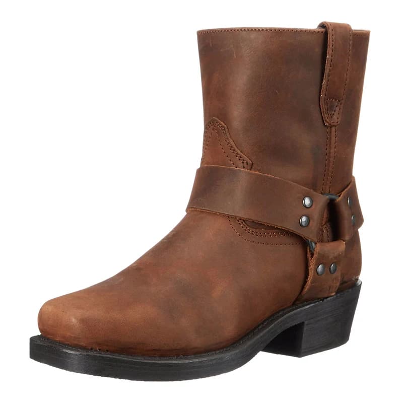 2025 Nuovi stivali occidentali da uomo all'aperto Stivali da cowboy vintage Stivali da cavaliere leggeri e confortevoli da uomo Autunno Inverno Scarpe di grandi dimensioni 48