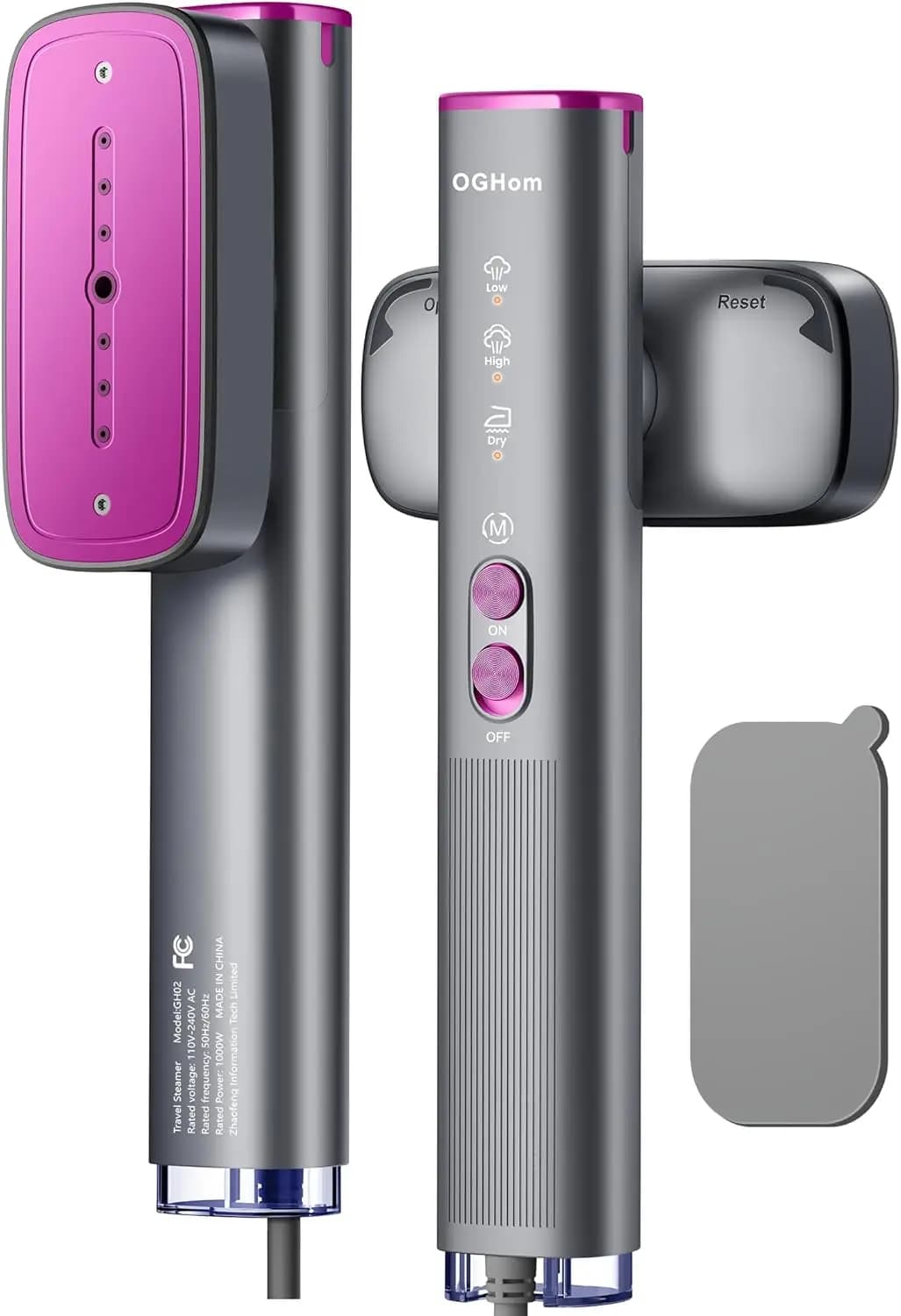 Vaporizzatore per Vestiti, Ferro da Stiro e Vaporizzatore da Viaggio 2 in 1, Potente Vapore, Rimozione Pieghe Portatile