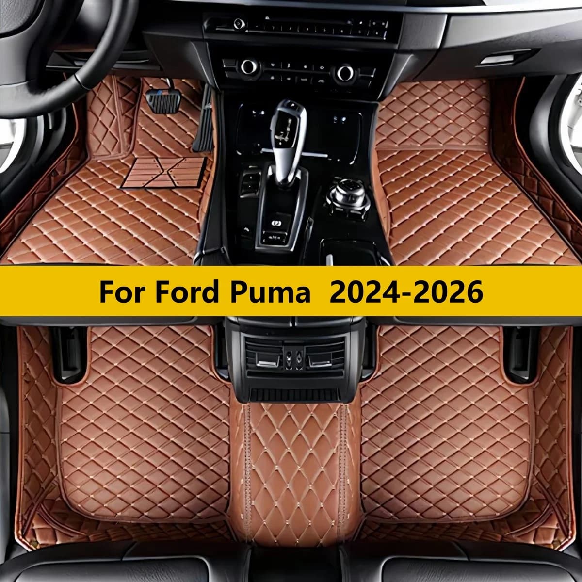 Tappetini Auto Personalizzati per Ford Puma 2024 2025 2026 Set Completo Anteriore e Posteriore Tappeti e Moquette