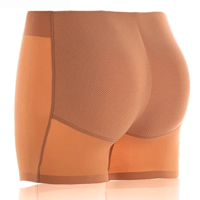 Mutandine modellanti da donna con imbottitura per glutei, a vita media, con cuscinetti per fianchi, effetto push-up, intimo modellante per aumentare il volume dei glutei