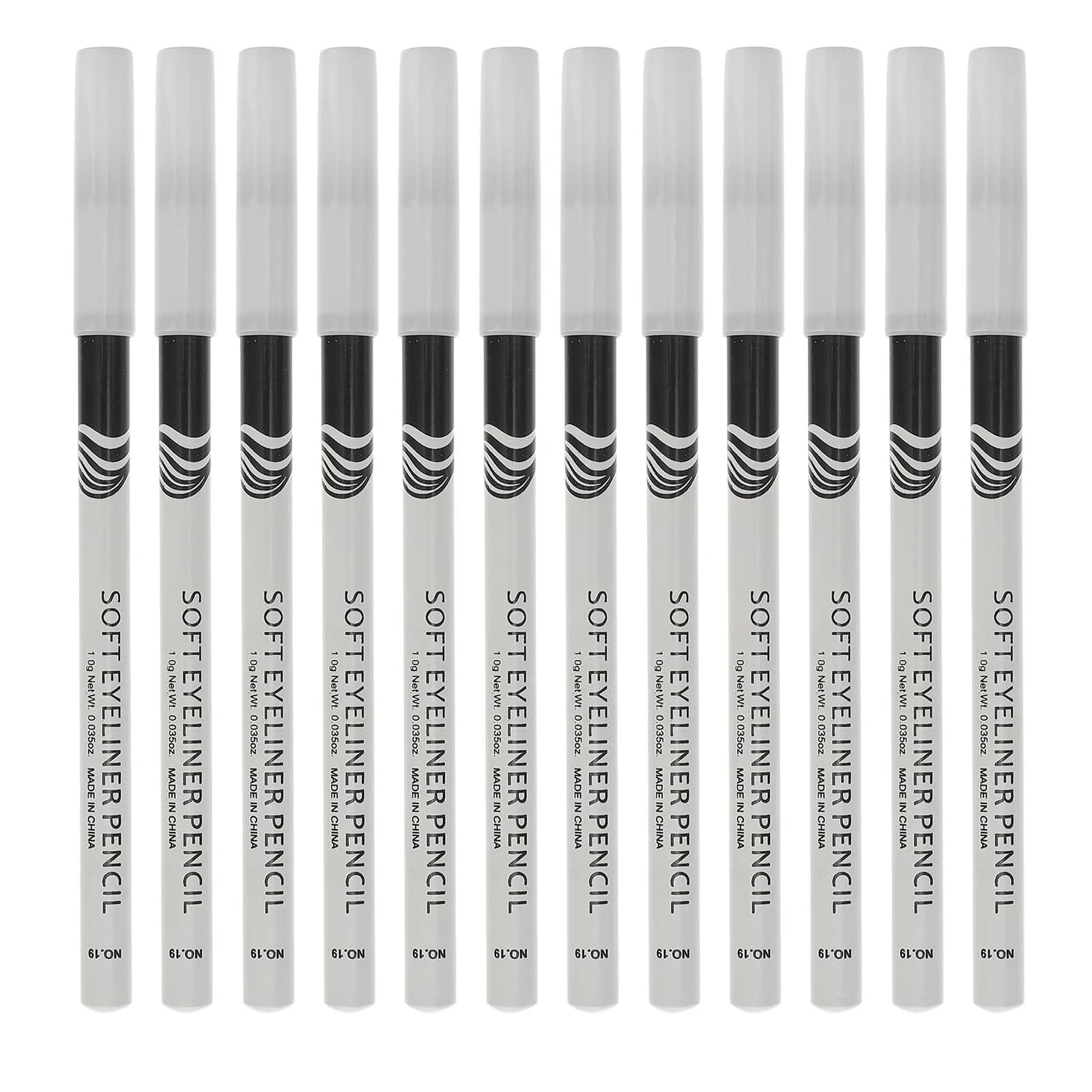 Set di 12 Matite Bianche Multifunzione per Eyeliner, Illuminante, Ombretto, Lucidalabbra e Apertura Angolare