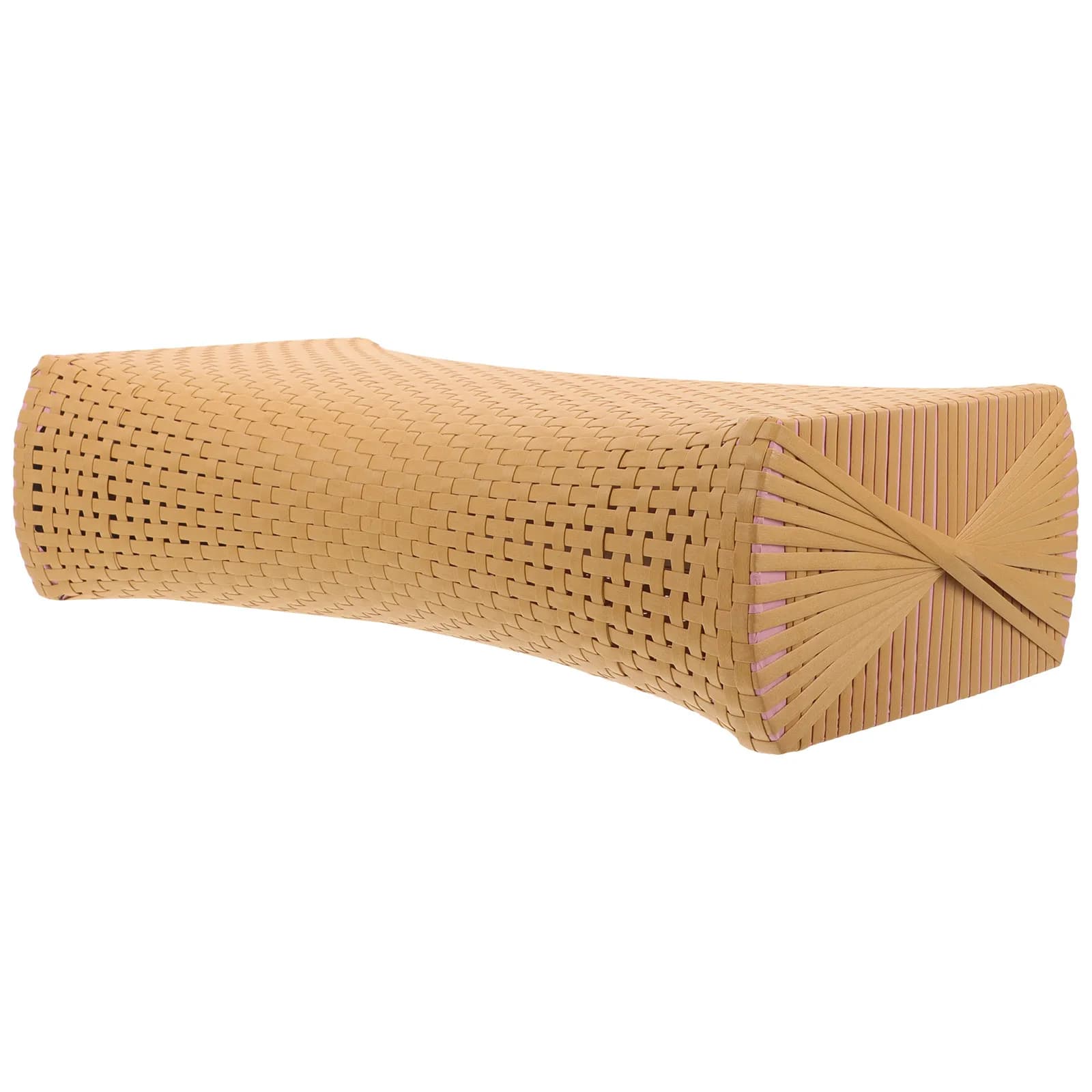 Cuscino per Sauna in Rattan Intrecciato Simulato, Supporto Ergonomico per Collo e Lombare, Traspirante, Adatto agli Anziani, Cuscino per Dormire
