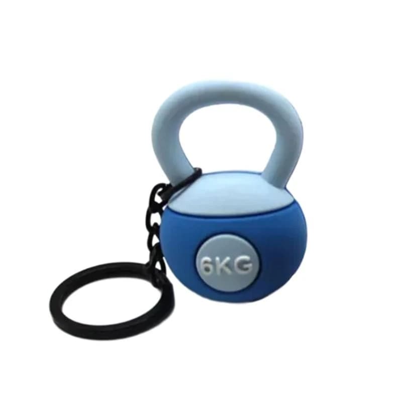 L21E 3D Kettlebell Keychain Pendant Accessory For Women Car Keys And Bag Charm